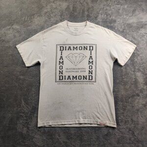 Diamond Supply Co Shirt Adult Mens White Short Sleeve Skateboard